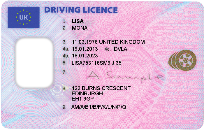 Ву на английском. Uk Driver License.