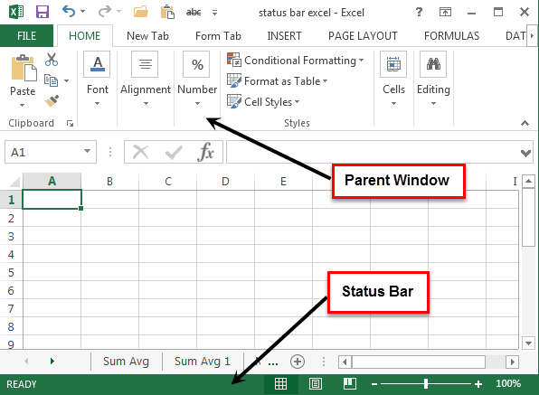 Все о строке состояния в excel и как ее использовать