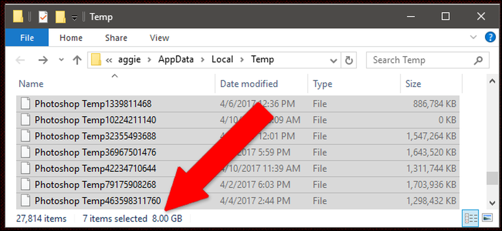 Где photoshop сохраняет временные файлы?