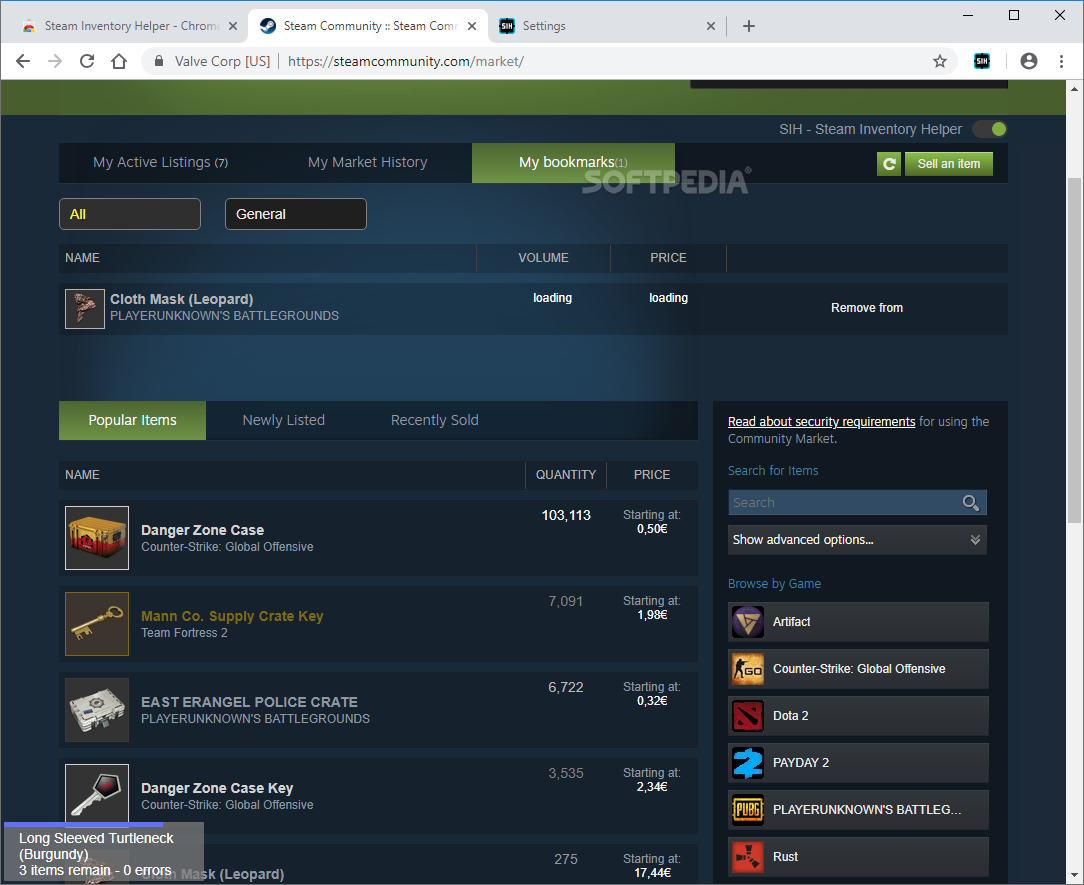 Steam inventory