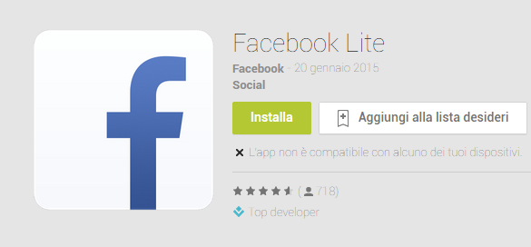 Что такое facebook lite?