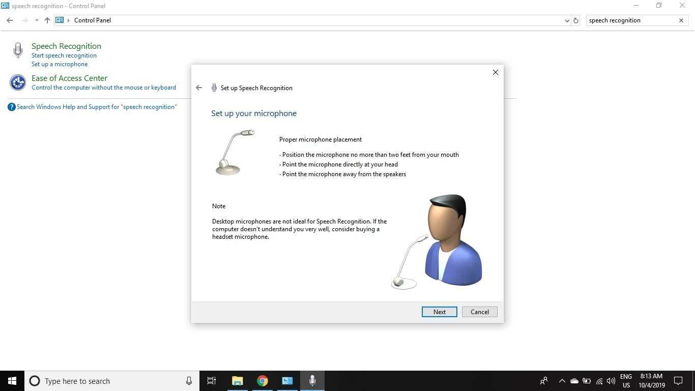 Как начать работу с распознаванием речи в windows 7 или 8