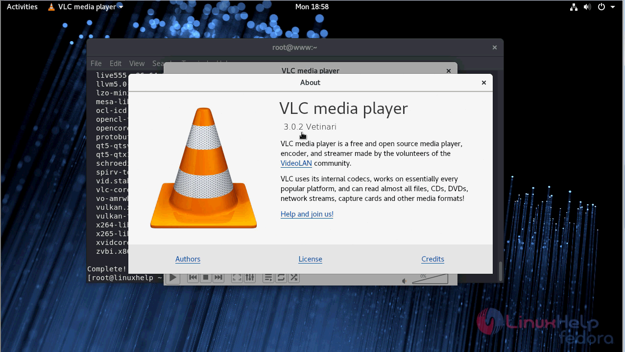 Проигрыватели linux. VLC Media Player. Медиаплеер: VLC лицензия. Проигрыватель для линукс. VLC Media Player v3.0.8.