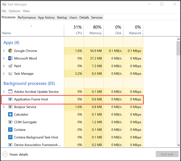 Applicationframehost.exe - что это такое?